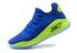 Under Armour UA Curry IV 4 Low Men Basketball Shoes Royal Blue Green 1264001
