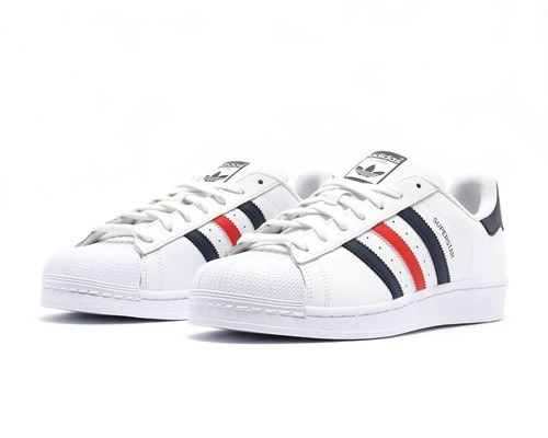 Adidas Originals Superstar Foundation White Collegiate Navy Red S79208 ...