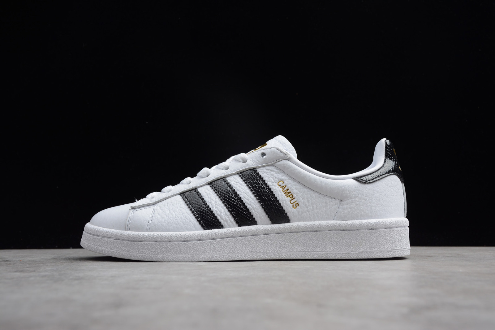 Adidas Originals Campus Athletic Sneakers Leather White Shoes CQ2074 ...