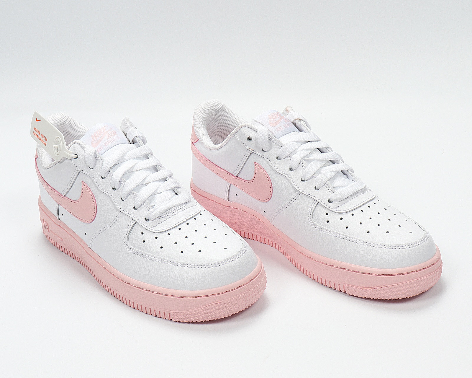 Nike Air Force 1 GS White Pink Foam Running Shoes CV7663-100 - Sepsale
