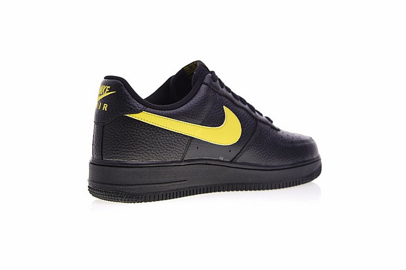 nike air force 1 black with yellow swoosh