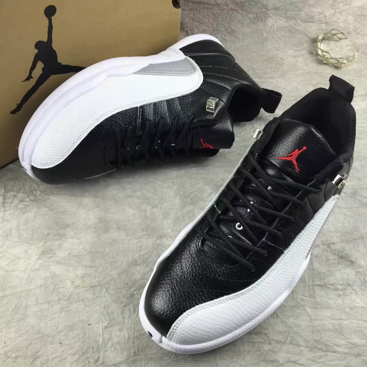 Nike Air Jordan Retro XII 12 Low Black White Men Shoes 308317 - Sepsale