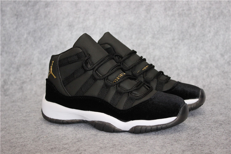 Nike Air Jordan 11 XI Retro Heiress Velvet Black Unisex Shoes 852625 ...