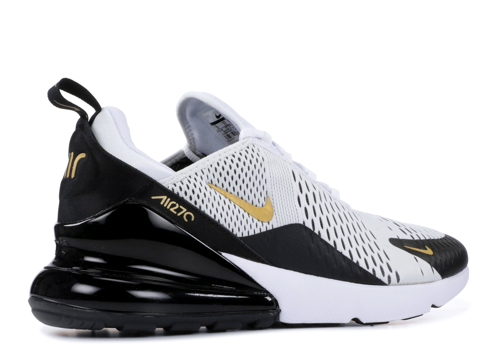 gold and white air max 270