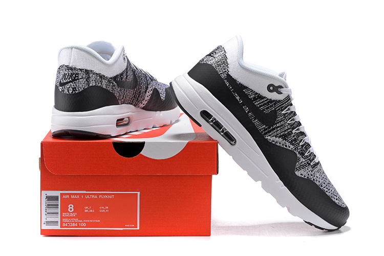 Nike Air Max 1 Ultra Flyknit White Black Oreo New Ds Nsw Running Shoes Htm 100 Sepsale