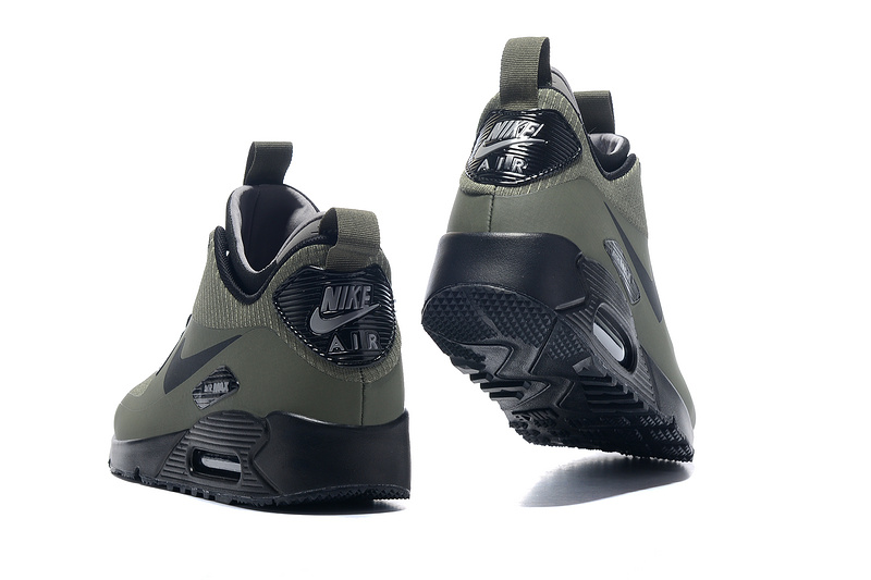 NIKE AIR MAX 90 MID WNTR army green men running shoes 806808-300 - Sepsale