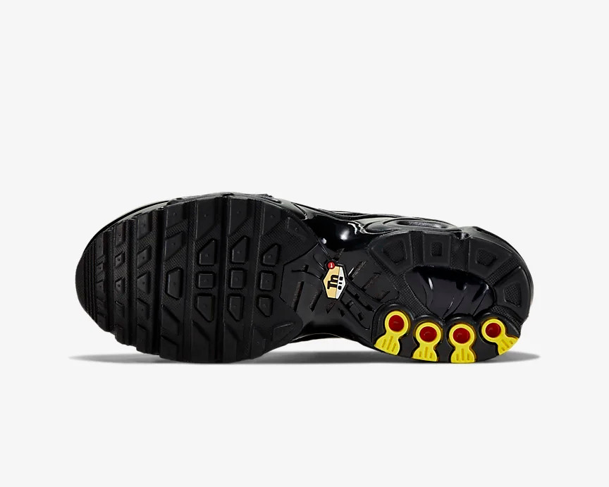Nike Air Max Plus GS Triple Black Running Shoes CD0609-001 - Sepsale