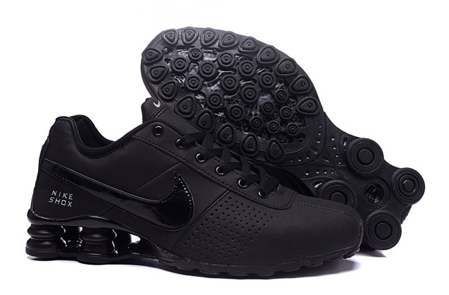 Nike Shox Deliver Men Shoes Total Black Casual Trainers Sneakers 317547 ...