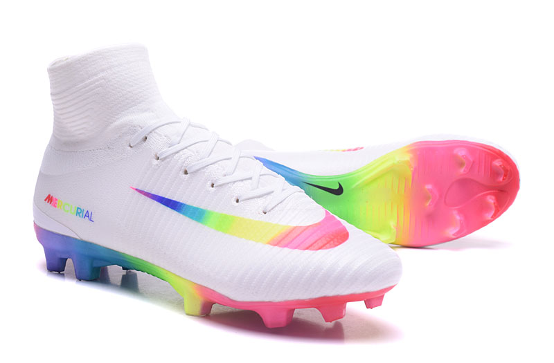 rainbow football boots nike
