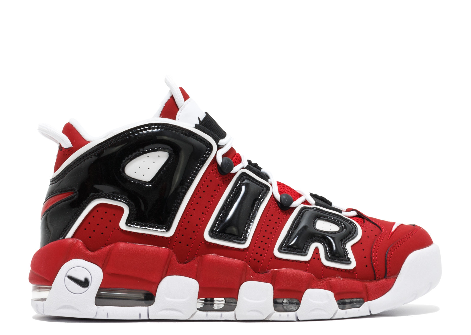 Nike Air More Uptempo Basketball Unisex Shoes Red White Black 921948