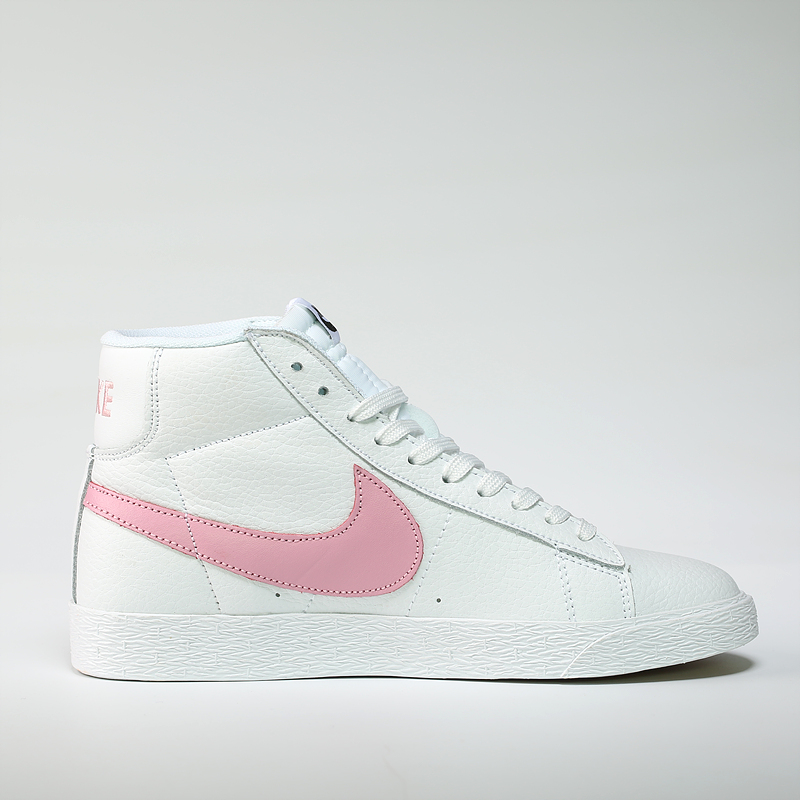Nike Blazer Mid Lifestyle Shoes White Pink - Sepsale