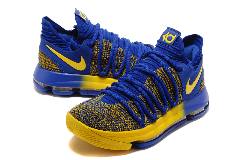 kevin durant shoes blue and yellow