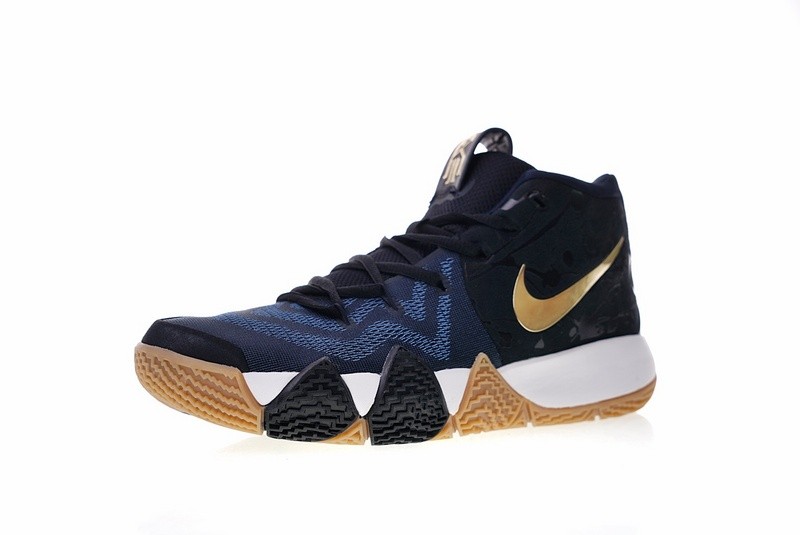 kyrie 4 gold and blue