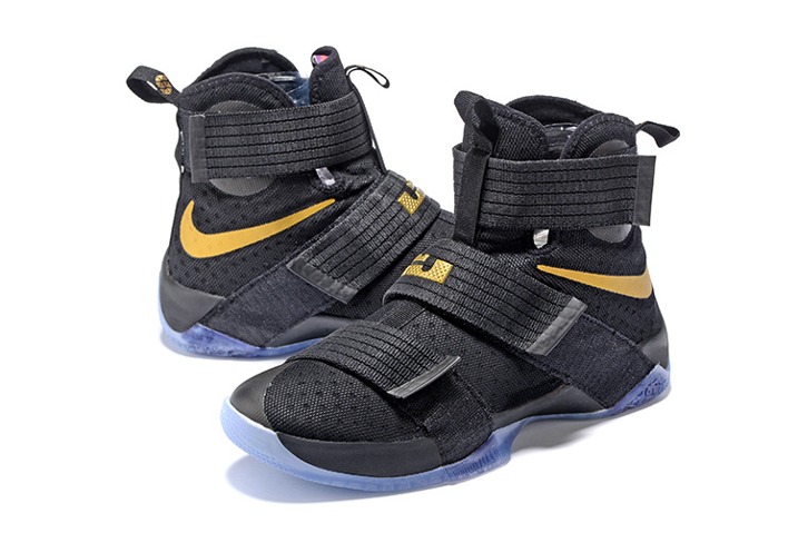 lebron soldier 10 black and gold