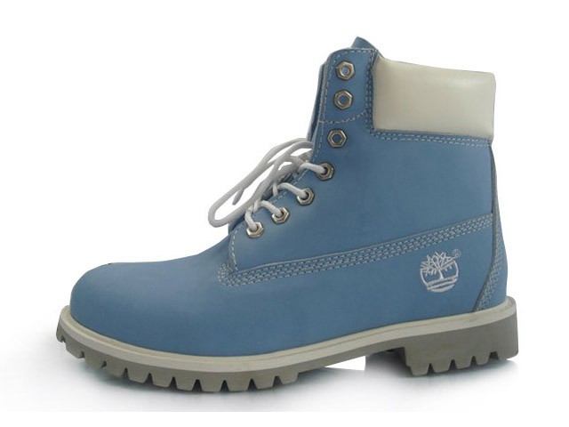 blue & white timberlands